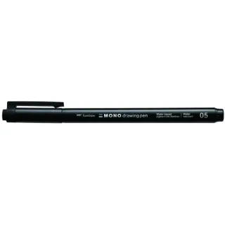 Tombow Crayon feutre MONO drawing pen 0.45 mm, Noir