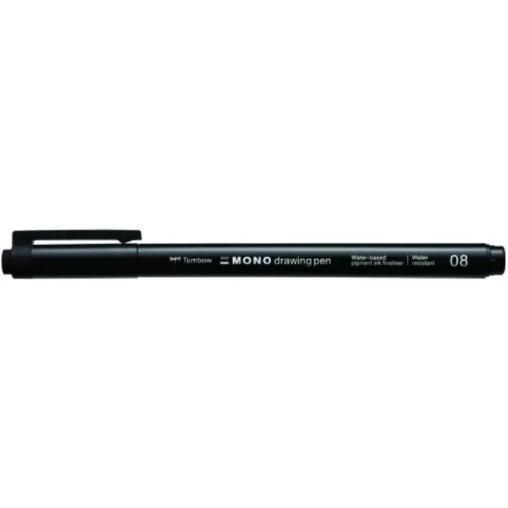 Tombow Fineliner MONO drawing pen 0.6 mm, Noir