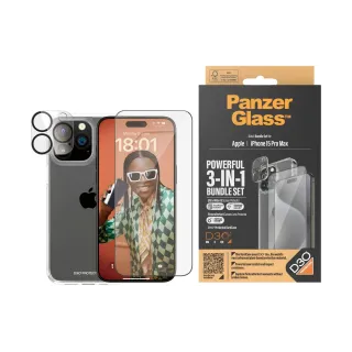 Panzerglass 3-in-1 Bundle iPhone 15 Pro Max