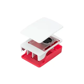 Raspberry Pi Boîtier SC1159 avec ventilateur Rouge-blanc, Raspberry Pi 5