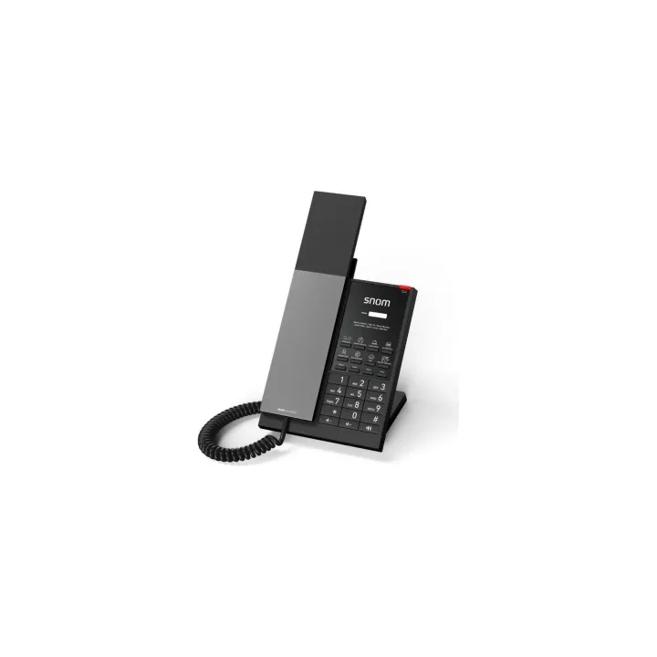 snom Téléphone de bureau HD350W Téléphone dhôtel SIP Noir