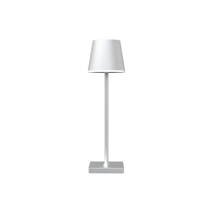 xoxo design ag Lampe de table à accu X2, 3W, 3000K, 38 cm, argenté