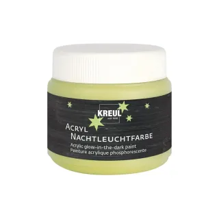 Kreul Peinture acrylique Kreul Peinture luminescente nocturne 150 ml, jaune