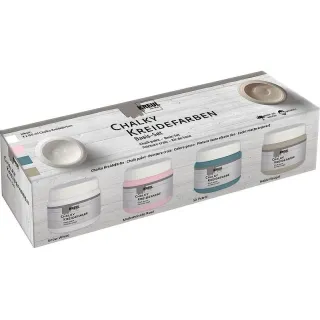 Kreul Peinture à la craie Chalky Set Basic, 150 ml x 4