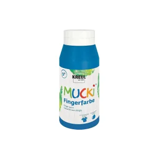 Kreul Peinture aux doigts Mucki 750 ml, bleu