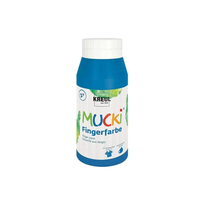 Kreul Peinture aux doigts Mucki 750 ml, bleu