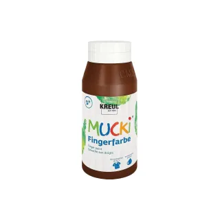 Kreul Peinture aux doigts Mucki 750 ml, brun