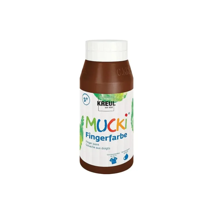 Kreul Peinture aux doigts Mucki 750 ml, brun