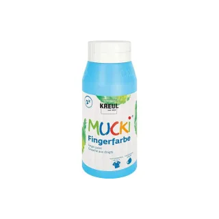 Kreul Peinture aux doigts Mucki 750 ml, bleu clair