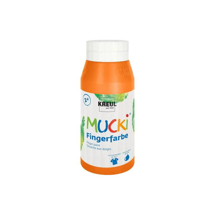 Kreul Peinture aux doigts Mucki 750 ml, orange