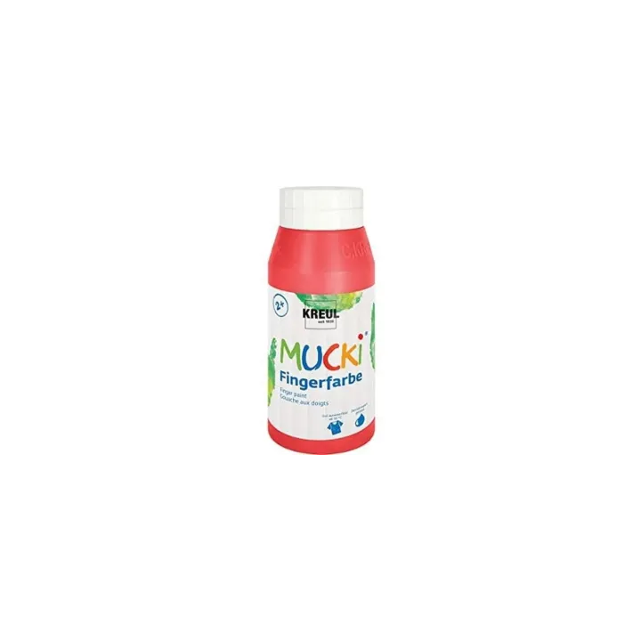 Kreul Peinture aux doigts Mucki 750 ml, rouge