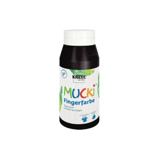 Kreul Peinture aux doigts Mucki 750 ml, noir