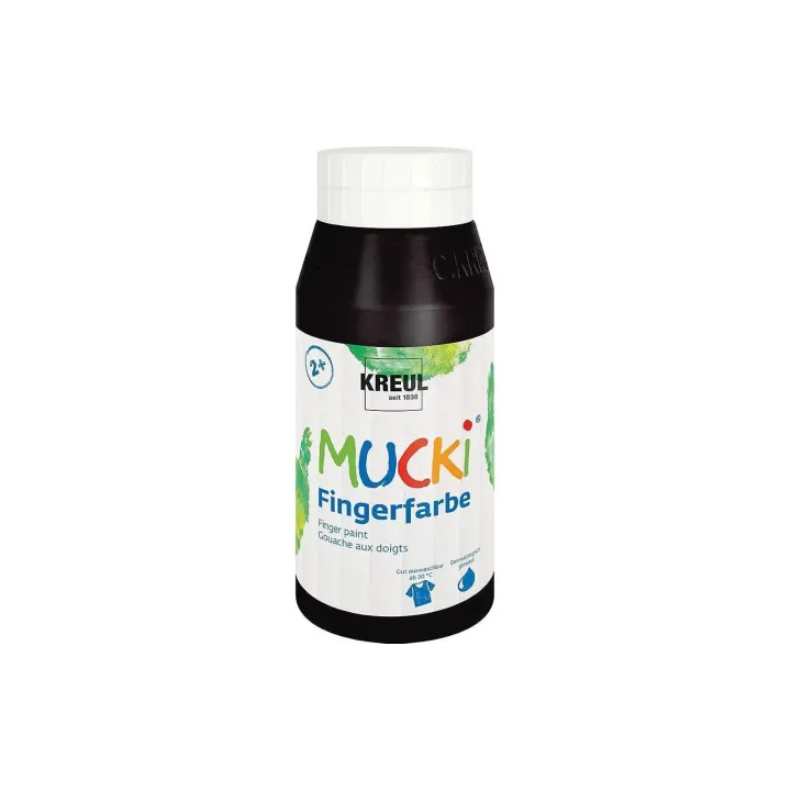 Kreul Peinture aux doigts Mucki 750 ml, noir