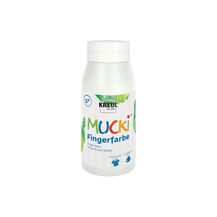 Kreul Peinture aux doigts Mucki 750 ml, Blanc