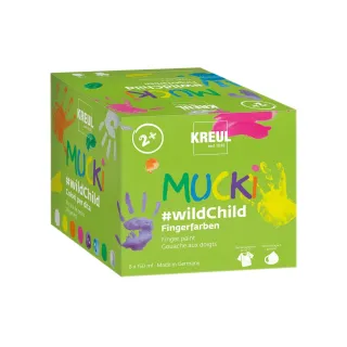 Kreul Peinture aux doigts Kreul Mucki 150 ml, 8 pièces