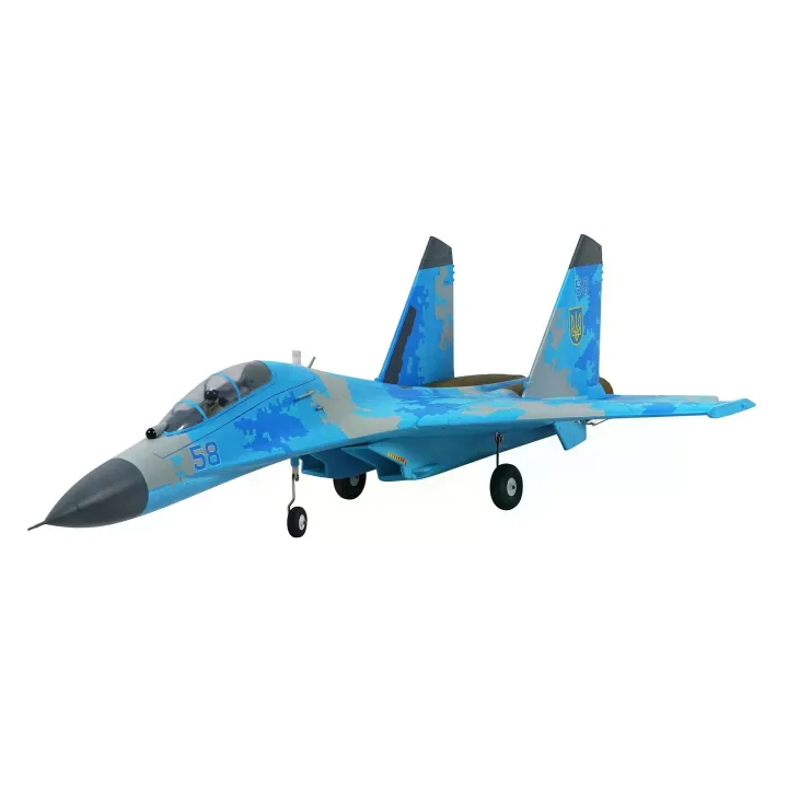 Amewi Jet de turbine XFly SU-27 50 mm Twin EDF Bleu, PNP