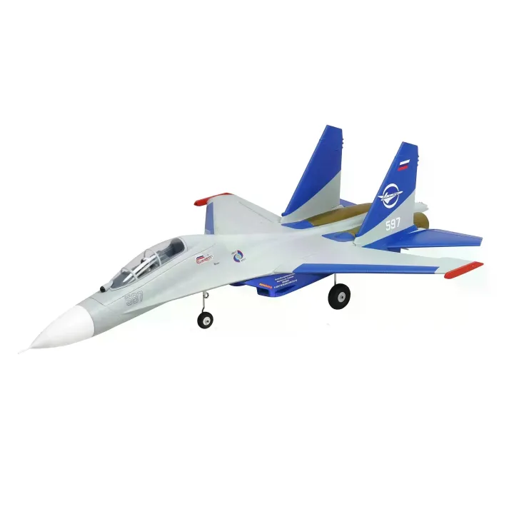 Amewi Jet de turbine XFly SU-27 50 mm Twin EDF Blanc, PNP