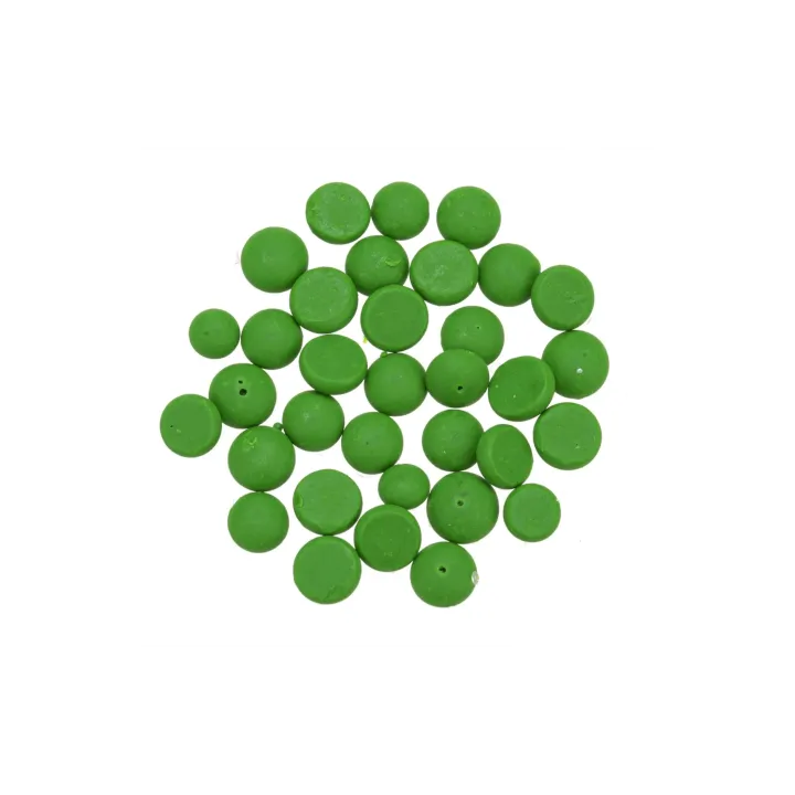 Glorex Couleurs de cire sous forme de pastilles 5g, Vert fluo