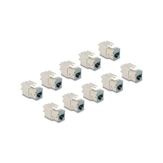 Delock Module Keystone RJ45 vers LSA Cat.6A Gris, 10 unités