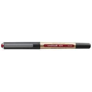 Uni Stylo à bille roulante Eye broad 0.65 mm, Rouge