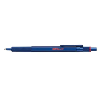 Rotring Stylo bille 600 Metallic Moyen (M), Bleu