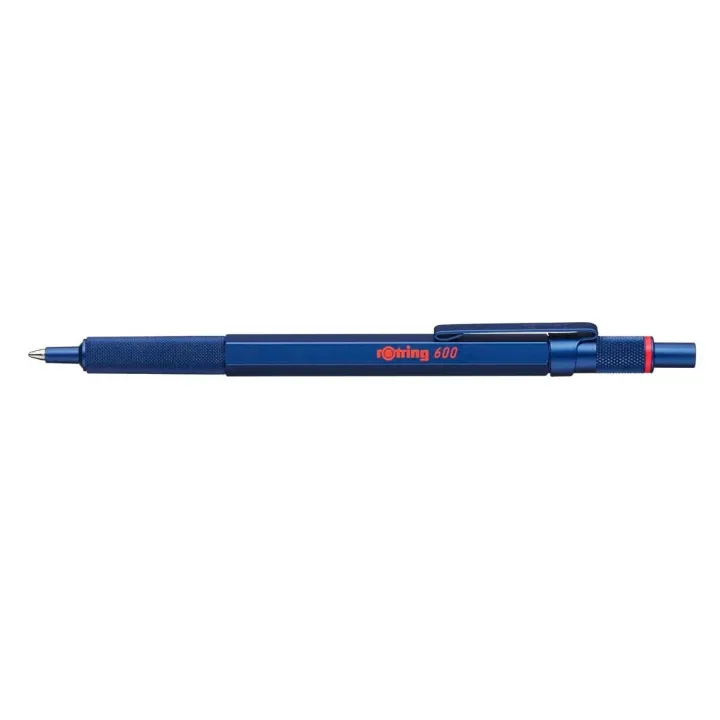 Rotring Stylo bille 600 Metallic Moyen (M), Bleu