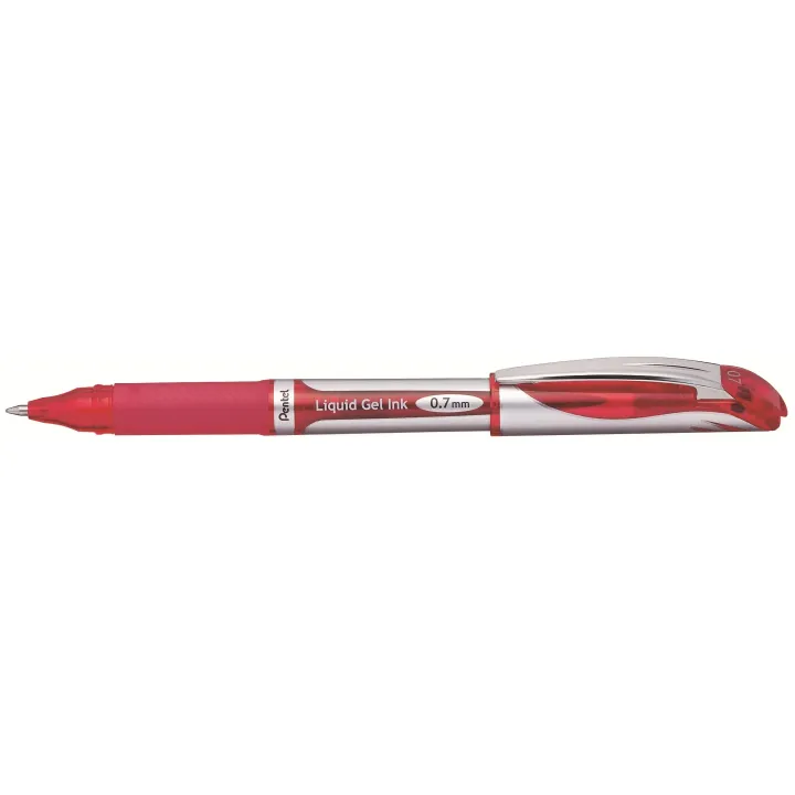 pentel Stylo à encre gel EnerGel 0.7 mm Rouge, 1 pièce