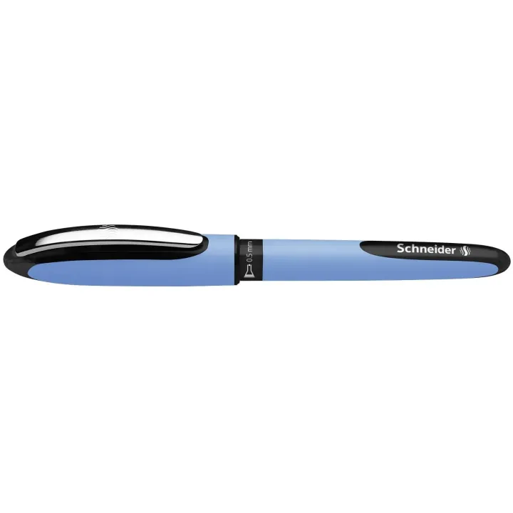 Schneider Stylo à bille roulante One Hybrid N 0.5 mm, Noir, 1 pièce