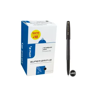 Pilot Stylo bille Super Grip G Stick M Pack bonus 30 10, noir