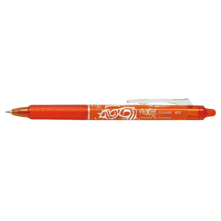 Pilot Stylo à bille roulante FriXion Clicker 0.7 mm, Orange