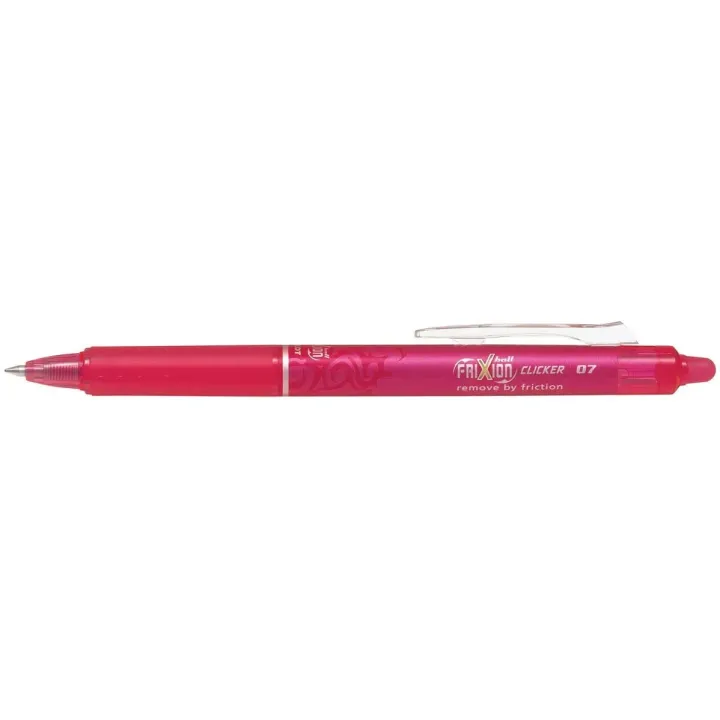 Pilot Stylo à bille roulante FriXion Clicker 0.7 mm, Rose