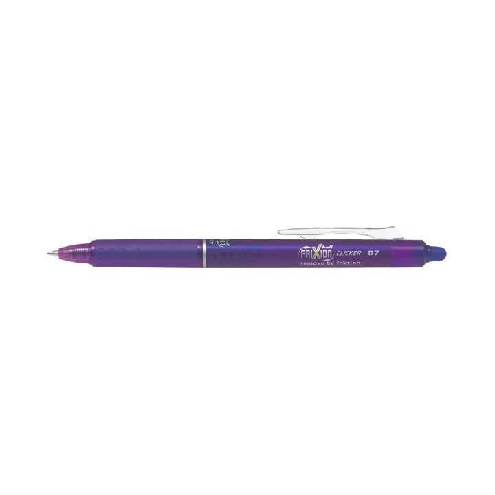 Pilot Stylo à bille roulante FriXion Clicker 0.7 mm, Violet