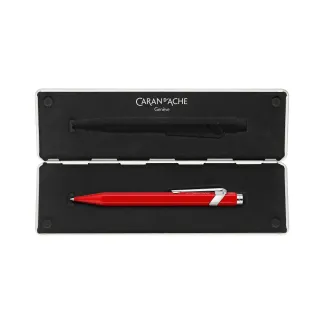 Caran dAche Stylo à bille roulante 849 Ligne classique M, rouge