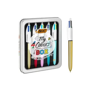 BIC Stylo bille Boîte My Colors 0,32 mm, 5 pièces, Multicolore