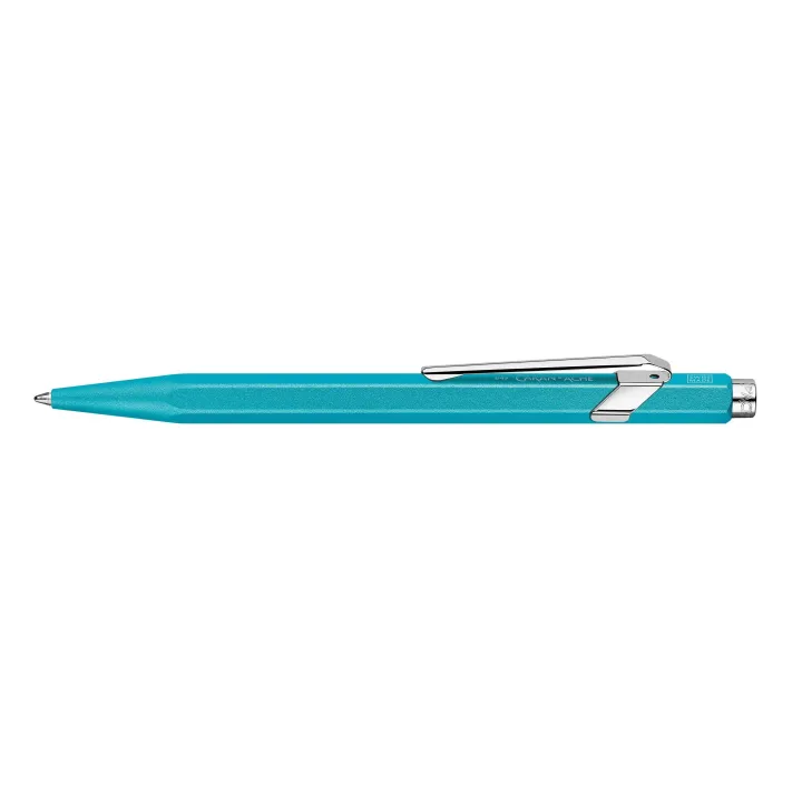 Caran dAche Stylo bille 849 Colormat-x Turquoise moyen (M), Turquoise