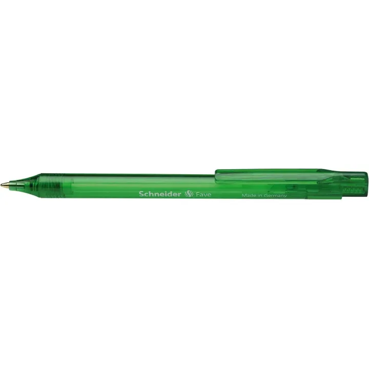 Schneider Stylo bille Fave 0.5 mm, 20 pièces, Vert