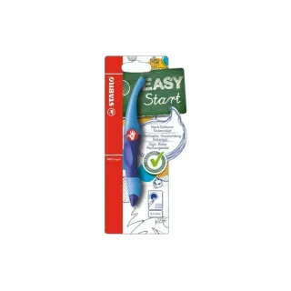 STABILO Stylo à bille roulante Easy Start 0.5 mm, bleu