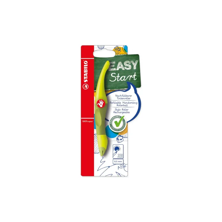 STABILO Stylo à bille roulante Easy Start 0.5 mm, vert