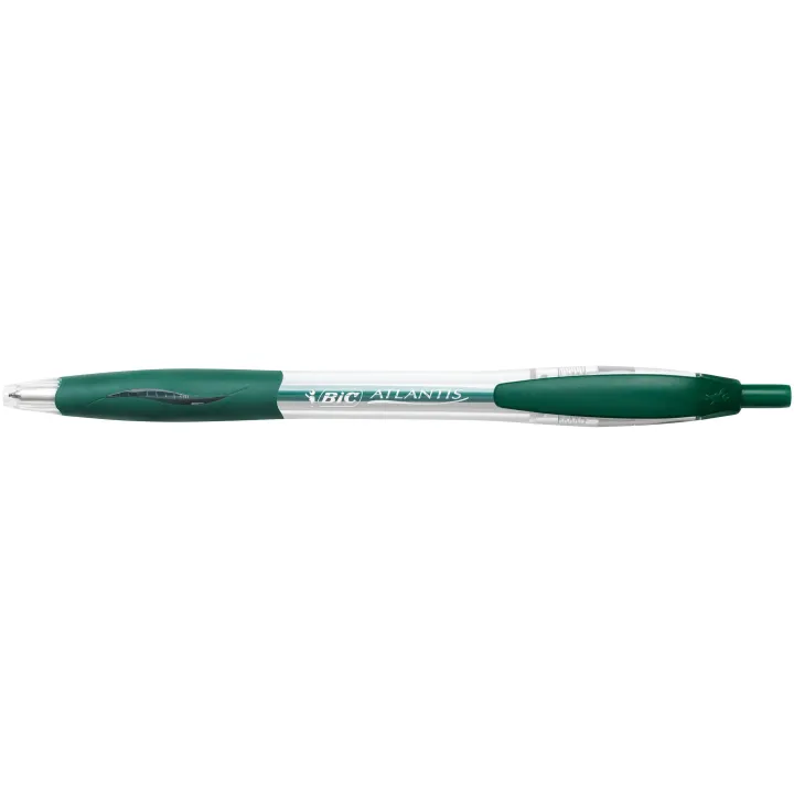 BIC Stylo bille Atlantis Classic 0,32 mm, Vert, 12 pièces