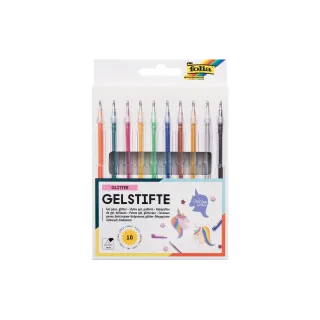 Folia Stylo à encre gel Glitter 10 stylos