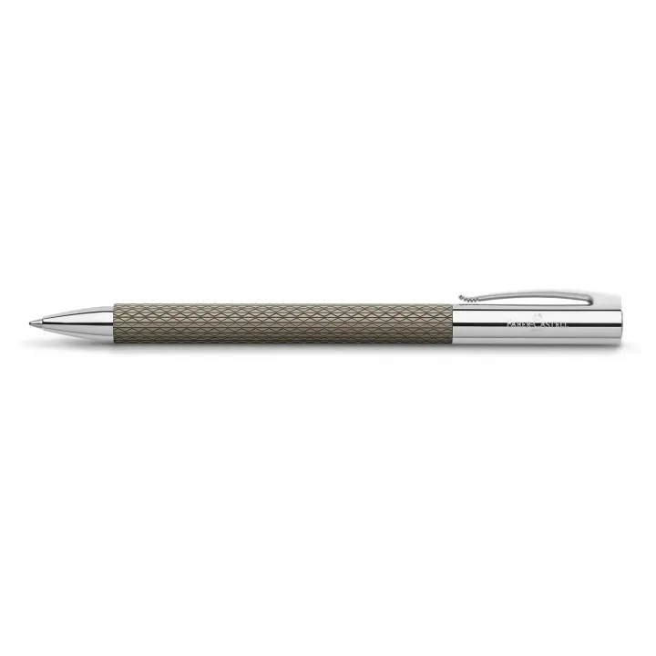 Faber-Castell Stylo bille Ambition OpArt Sable noir B, Gris