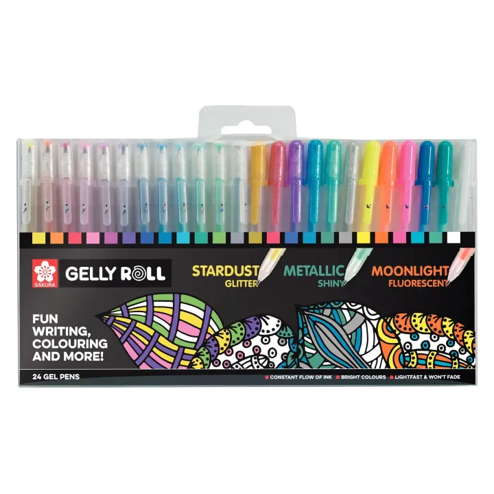 Sakura Stylo à encre gel Gelly Roll Set Multicolore