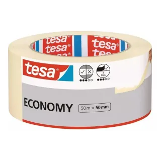 tesa Ruban de peintre -Set Economy, 50 mm x 50 m, 6 rouleaux, beige