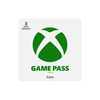 Microsoft Adhésion Xbox Game Pass Core 3 mois