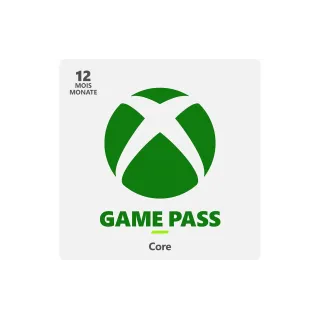 Microsoft Adhésion Xbox Game Pass Core 12 mois