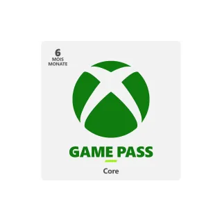 Microsoft Adhésion Xbox Game Pass Core 6 mois