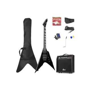 MAX Guitare électrique GigKit Rock Style noir