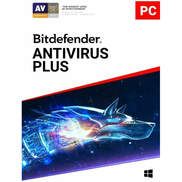 BitDefender Antivirus Plus (1 an, 3 postes)