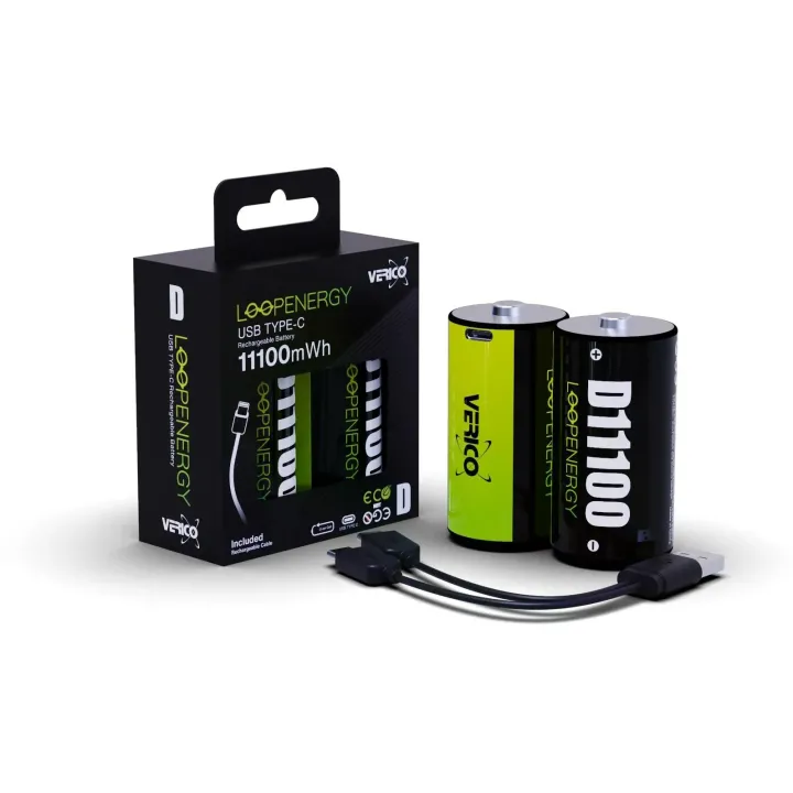 Verico Batterie 2x D 1.5 7400mAh