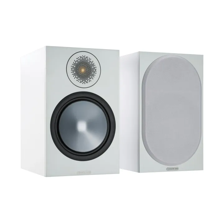 Monitor Audio Paire d’enceintes d’étagère Bronze 100 Blanc